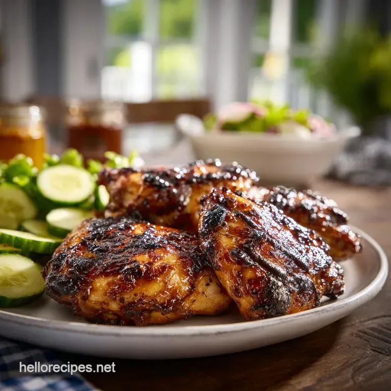 White Barbecue Chicken with Zesty Emulsion