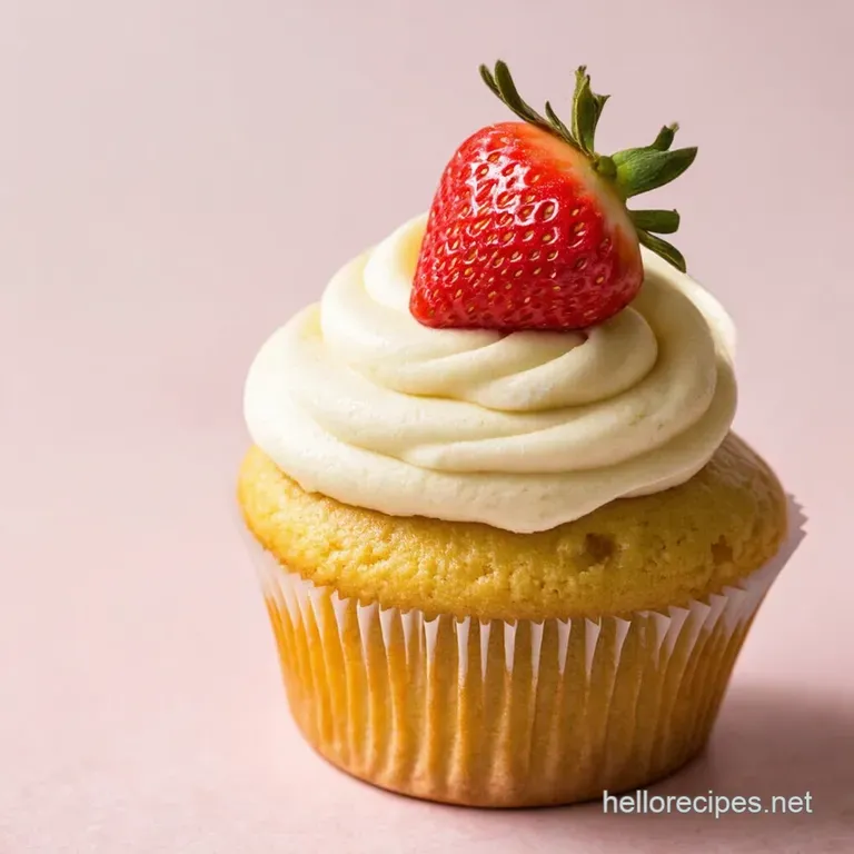 White Chocolate Strawberry Dream Cupcakes