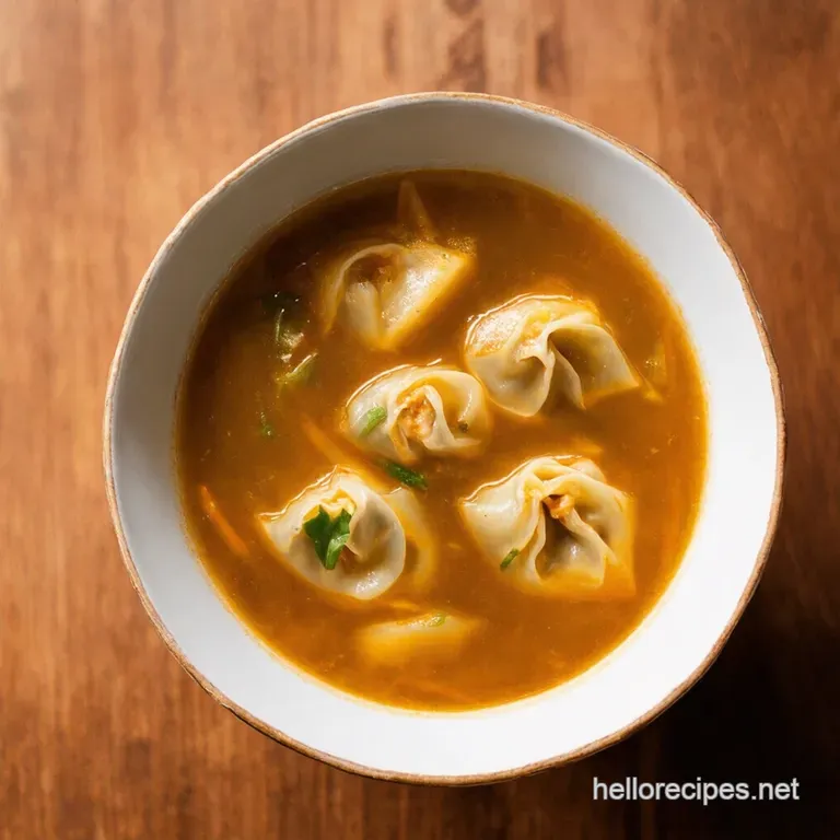 Wontonly Wonderful the Ultimate Winter Comfort Soup presentation
