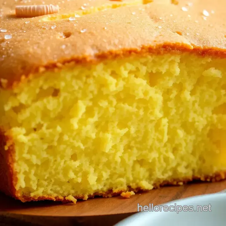 Yellow Cake Delight: A Delicious Classic Recipe presentation