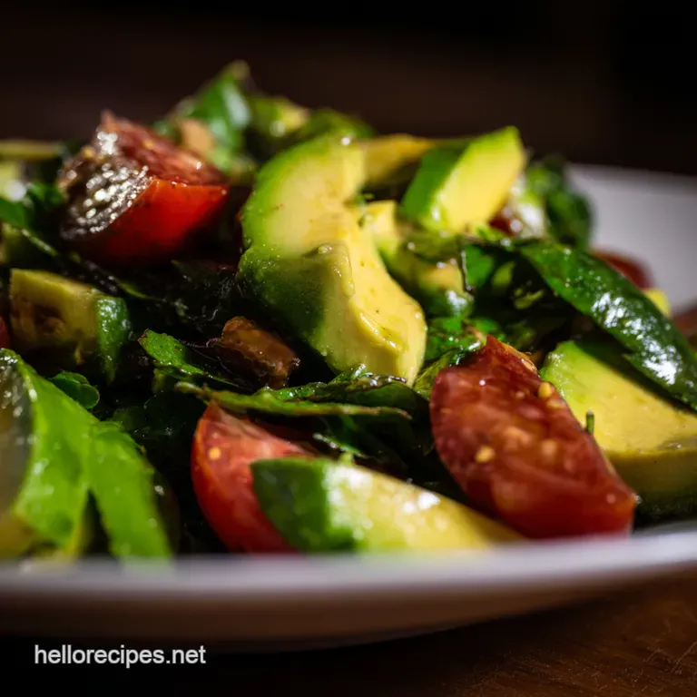 Zesty Avocado Corn Salad with Lime Vinaigrette presentation
