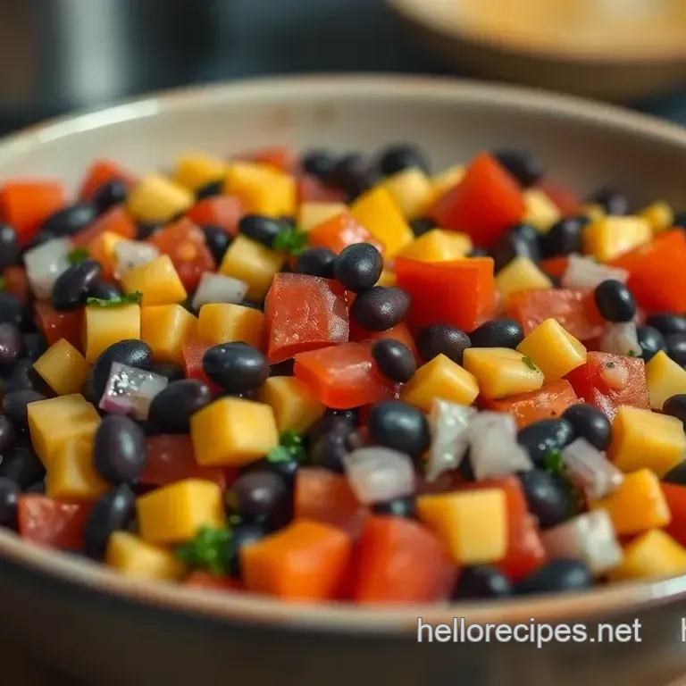 Zesty Black Bean and Corn Salsa