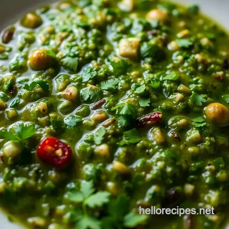 Zesty Chimichurri Sauce: Your Go-To Condiment for Grilled Meats presentation