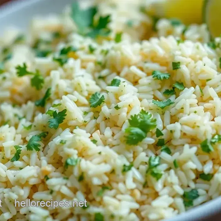 Zesty Cilantro Lime Rice