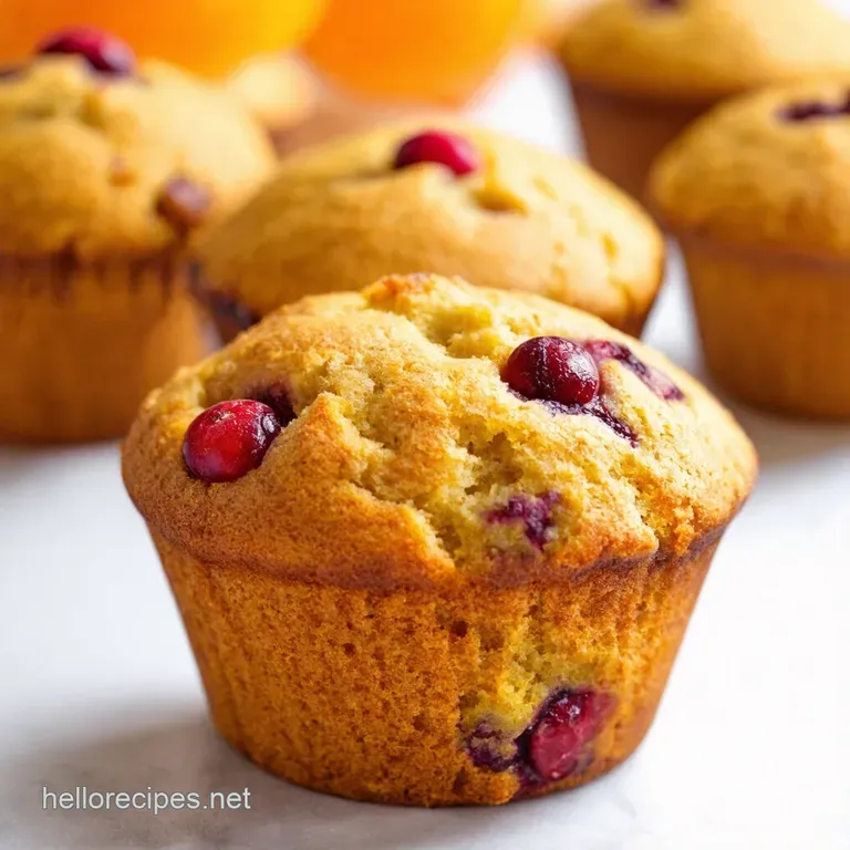 Zesty Cranberry Orange Muffins a Bakers Treat presentation