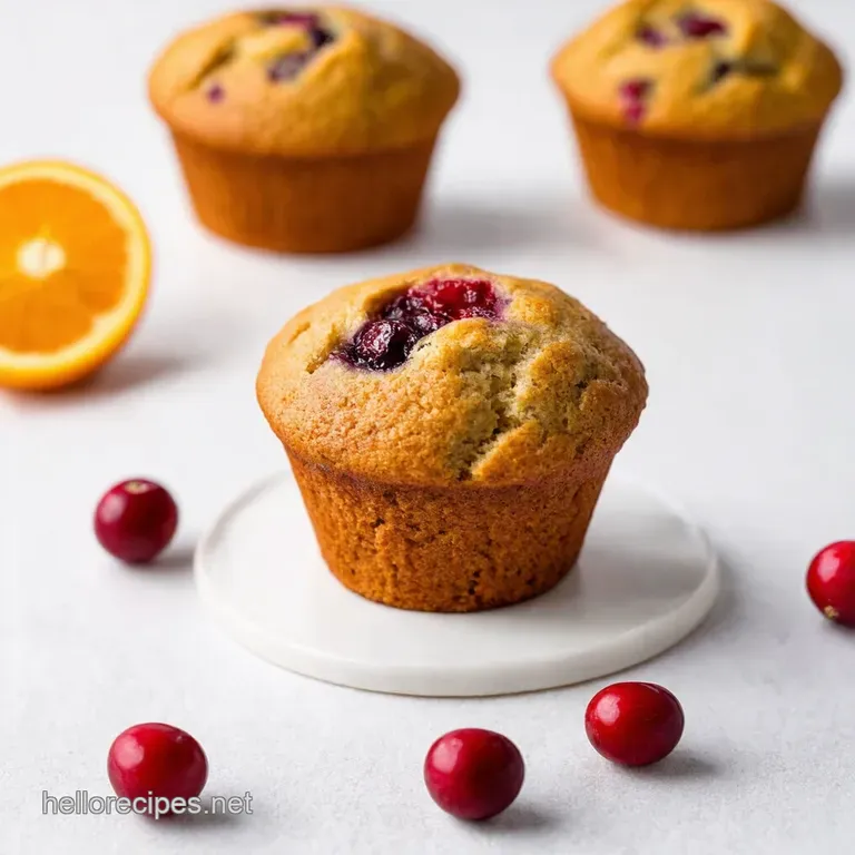 Zesty Cranberry Orange Muffins A Bakers Treat