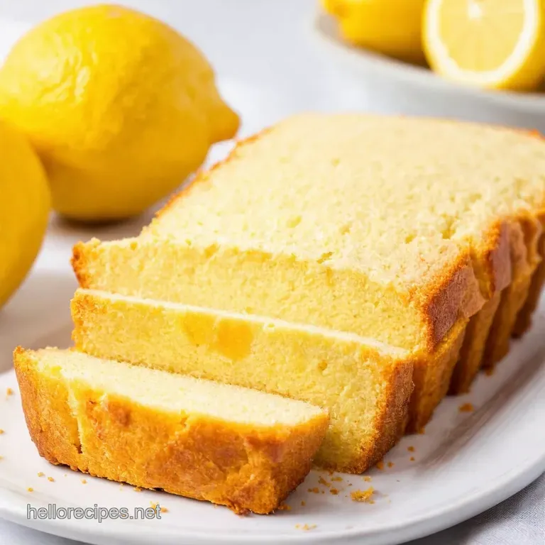 Zesty Lemon Bliss Cream Cheese Swirl Loaf with Lemon Glaze