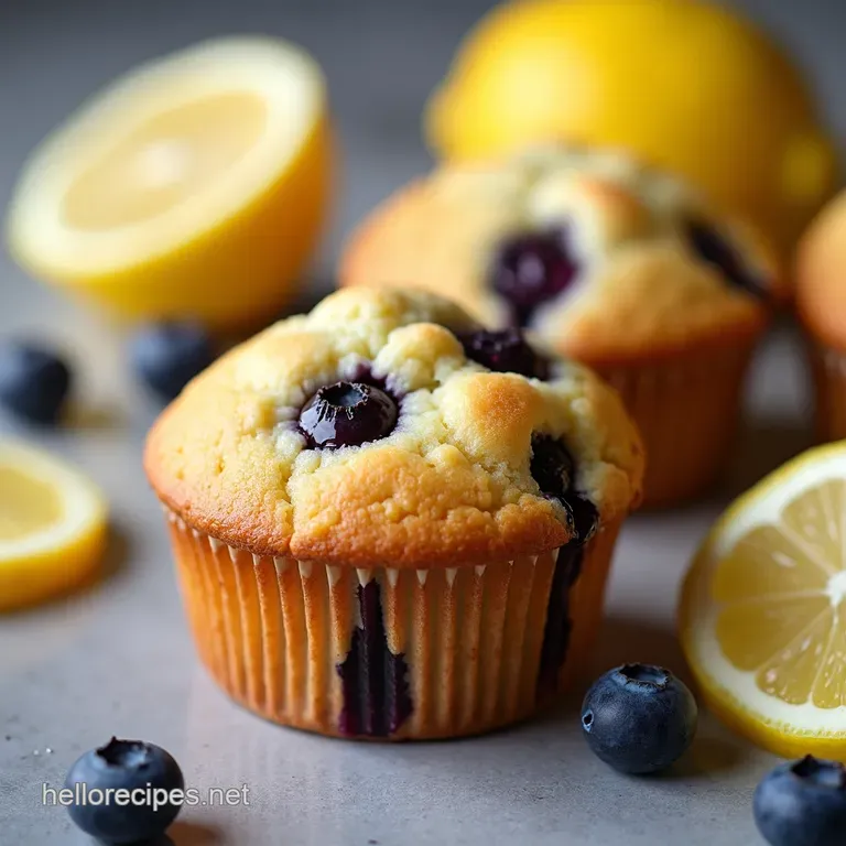 Zesty Lemon Blueberry Muffins A Berry Good Start to Your Day