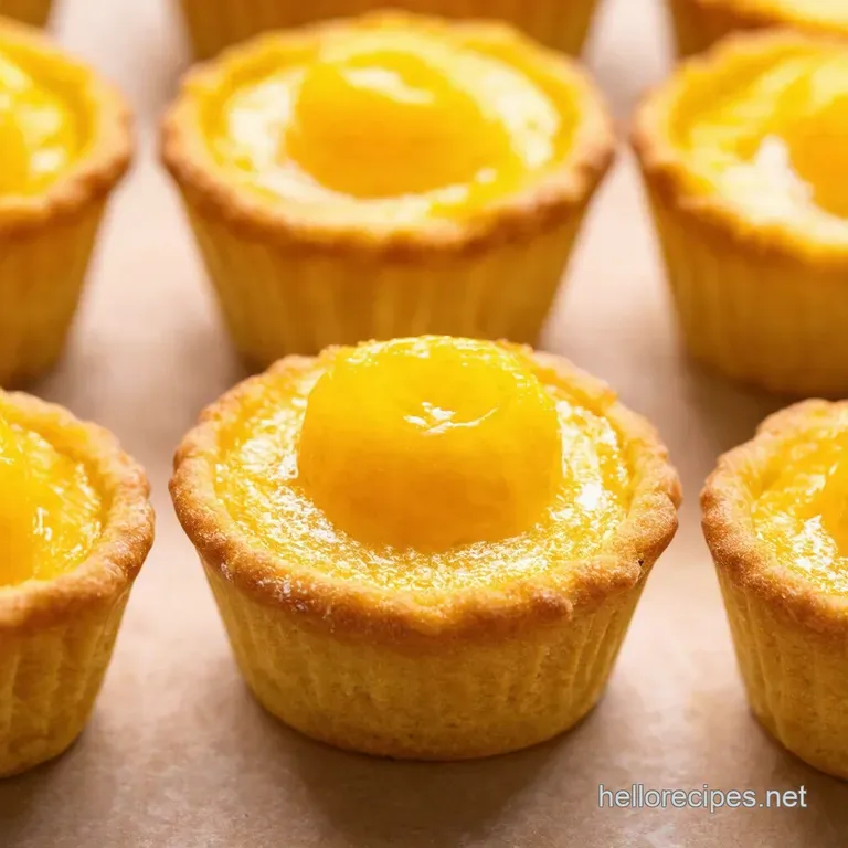 Zesty Lemon Burst Mini Tarts presentation