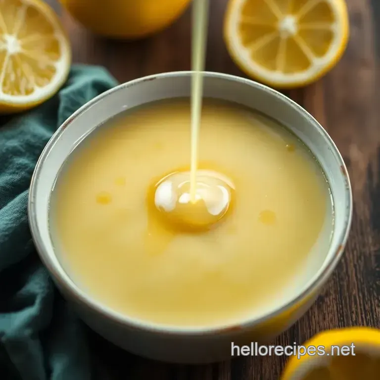 Zesty Lemon Glaze: a Bright and Tangy Topping presentation
