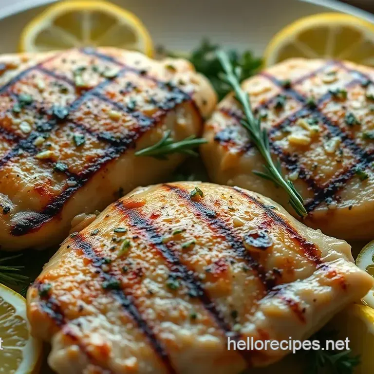 Zesty Lemon Herb Grilled Chicken with Quinoa Salad