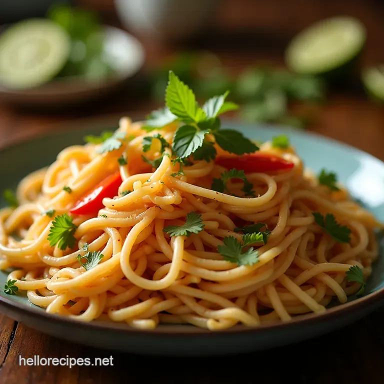The Ultimate Zesty Lime Crunch Noodle Salad Wokready Refreshing presentation