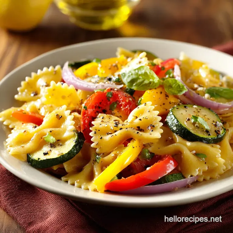 Great British Garden Party Pasta Salad Zesty Mediterranean