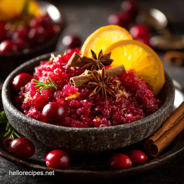 Cranberry Relish Recipe with Orange: Bright Zesty and Simple to Master presentation