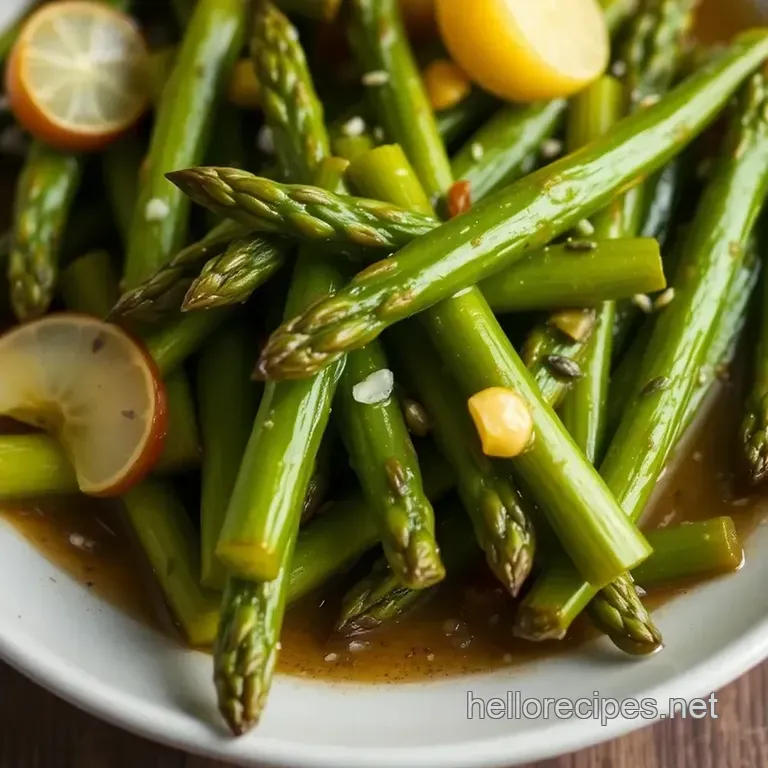 Zesty Pickled Asparagus: A Tangy Crunch for Any Plate presentation