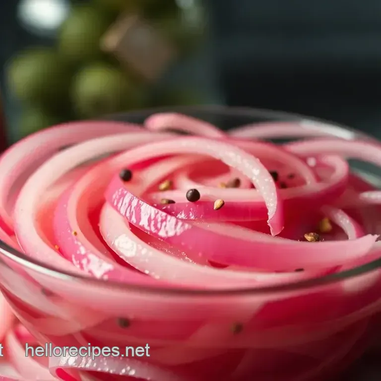 Zesty Pickled Red Onions: A Vibrant Condiment