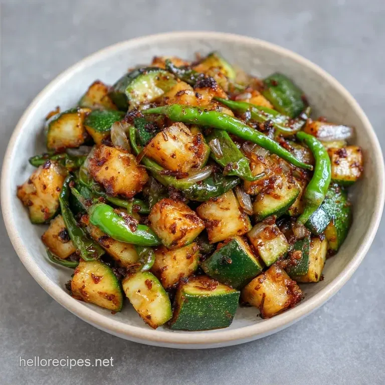 Zucchini Sabzi Stir Fry: Tangy and Tender
