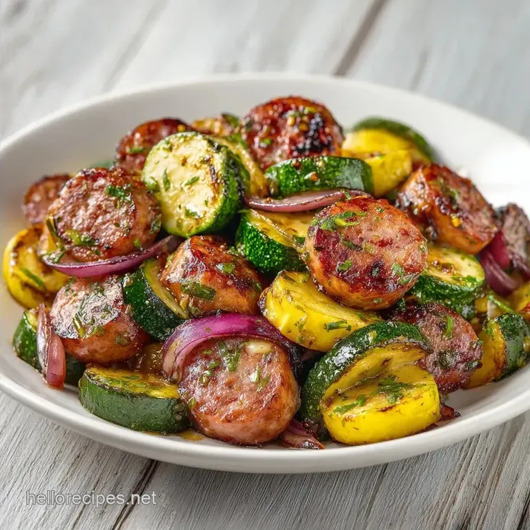 Zucchini Sausage Sheet Pan: Smoky and Roasted